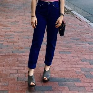 Vintage Denim Blue Jeans- High Waist